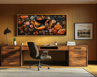 Elegant African American mermaid canvas for home decor