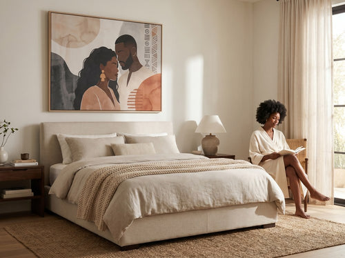African American Wall Art for Living Room Styling: Bedroom
