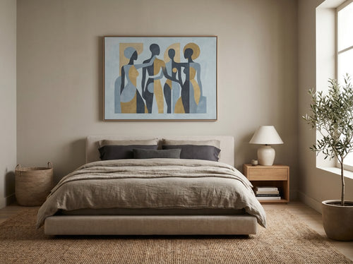 Afrocentric Canvas Prints for Living Rooms: Bedroom