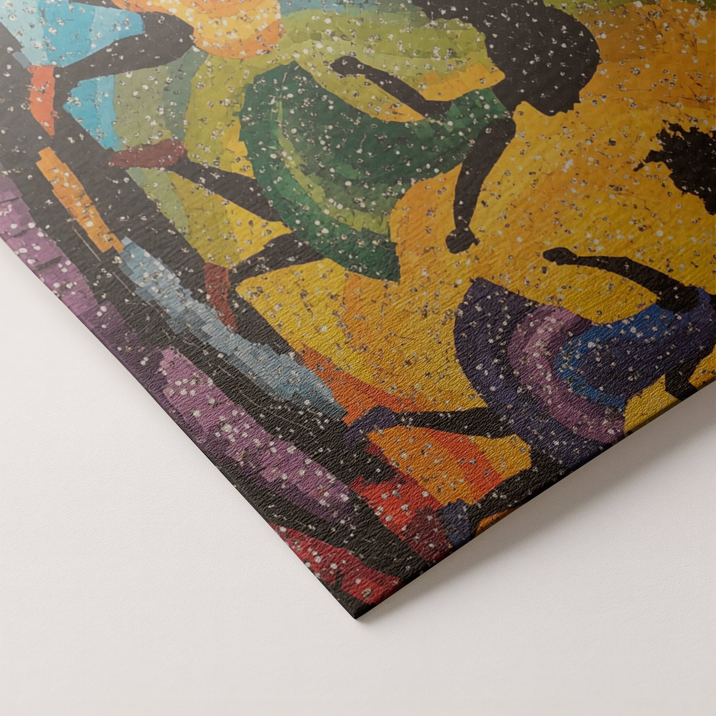 Black Women Dancing Abstract Black woman wall art artwork by MoomZee Artwork