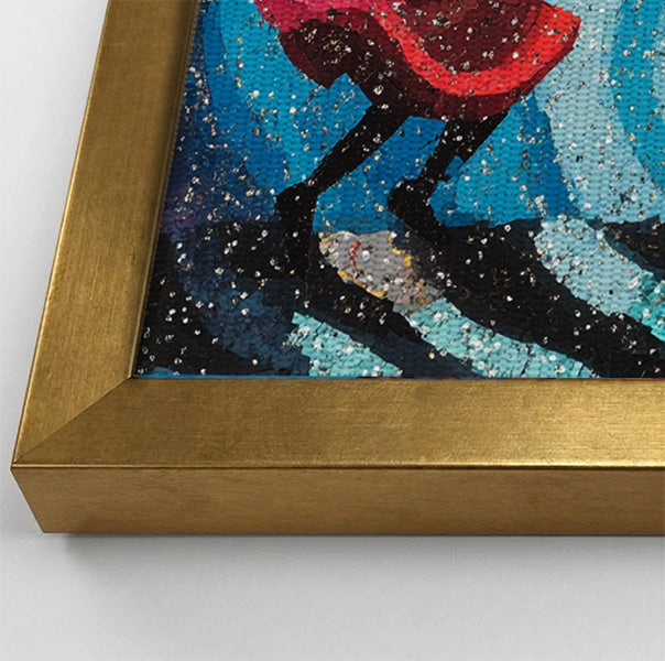Black Women Dancing Abstract Black woman wall art view 40