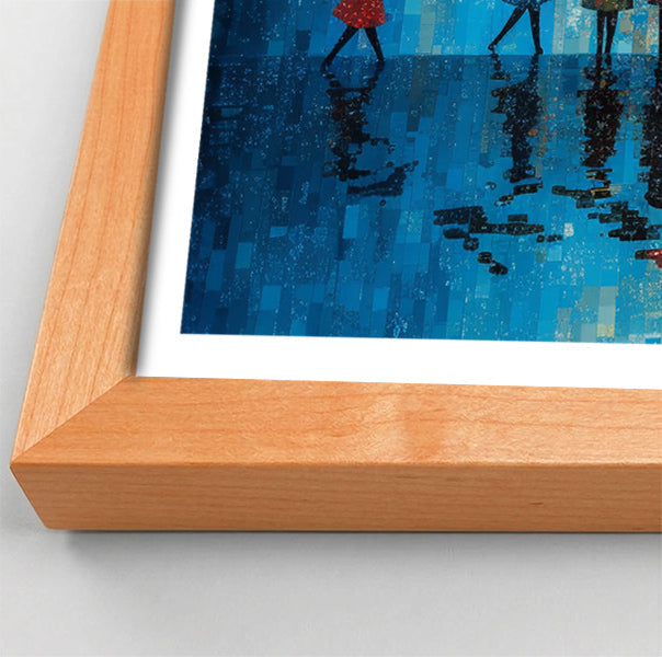 Black People Umbrella Rain African American canvas print view 82