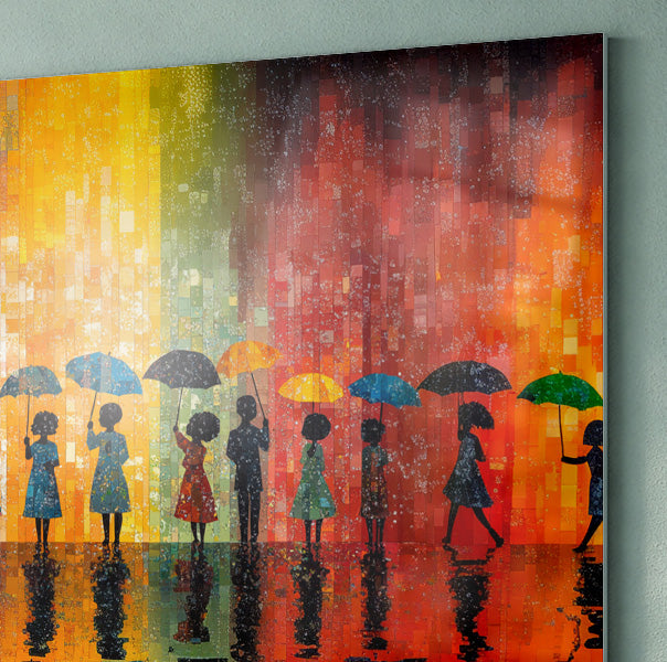 Black People Umbrella Rain African American canvas print view 22
