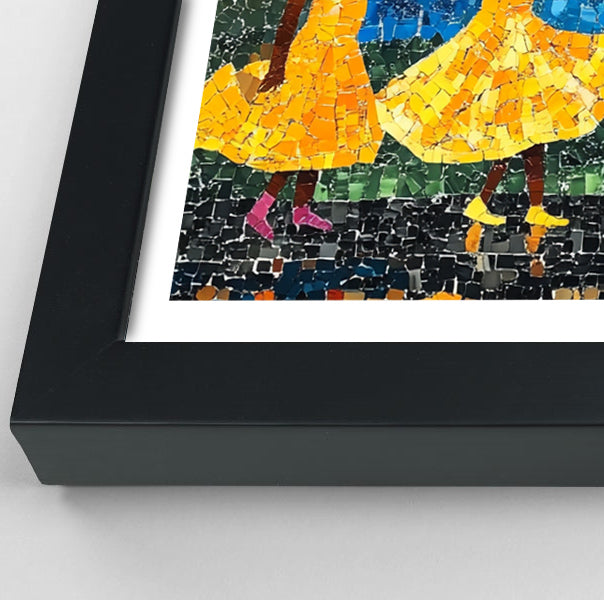 Black Girls Rainy Day Black children wall art view 70