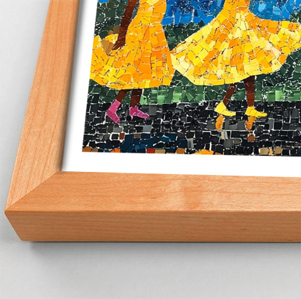 Black Girls Rainy Day Black children wall art view 82