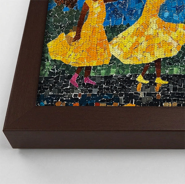 Black Girls Rainy Day Black children wall art view 34