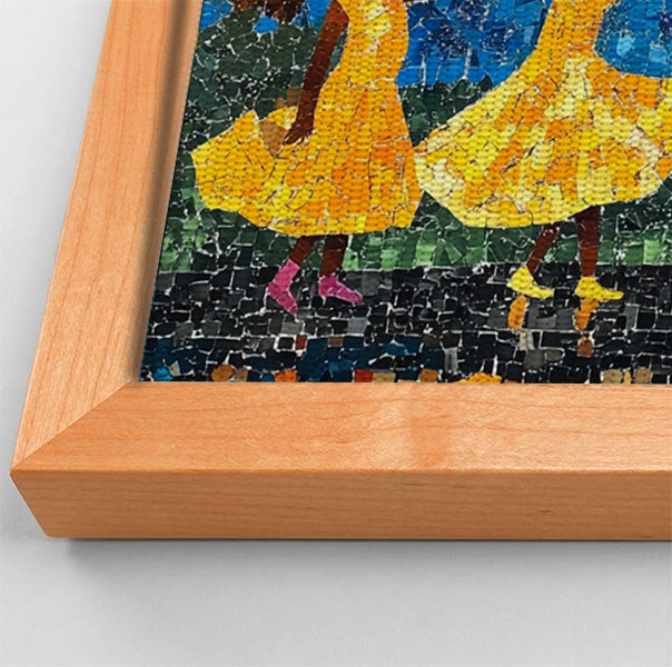 Black Girls Rainy Day Black children wall art view 46