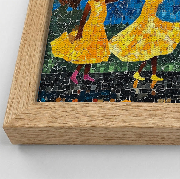 Black Girls Rainy Day Black children wall art view 52