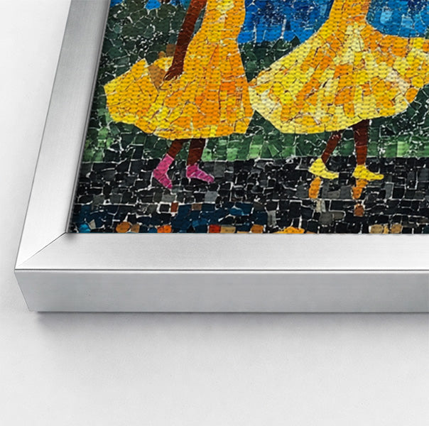 Black Girls Rainy Day Black children wall art view 58