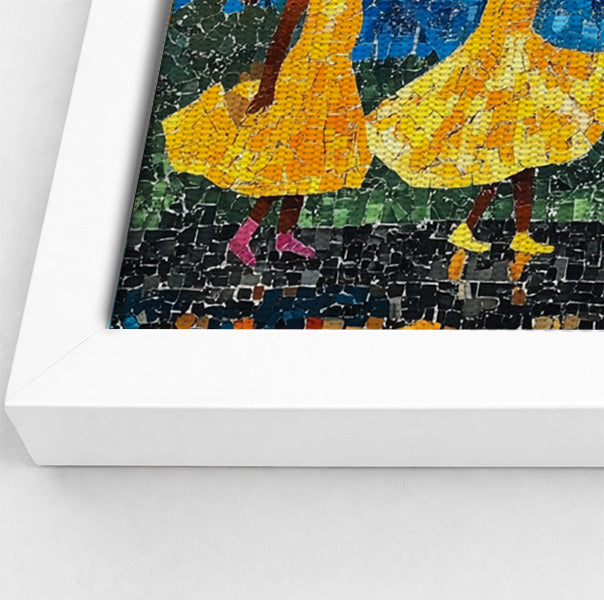 Black Girls Rainy Day Black children wall art view 64