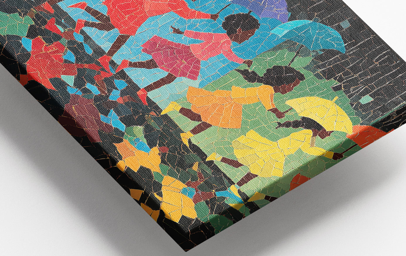Black Girls Umbrella Dance Black children wall art view 16