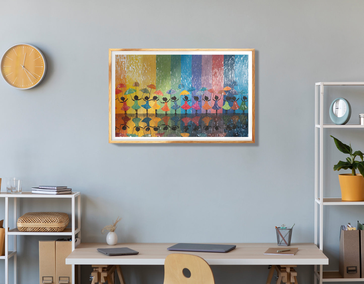 Black Women Dancing Abstract Black woman wall art view 78