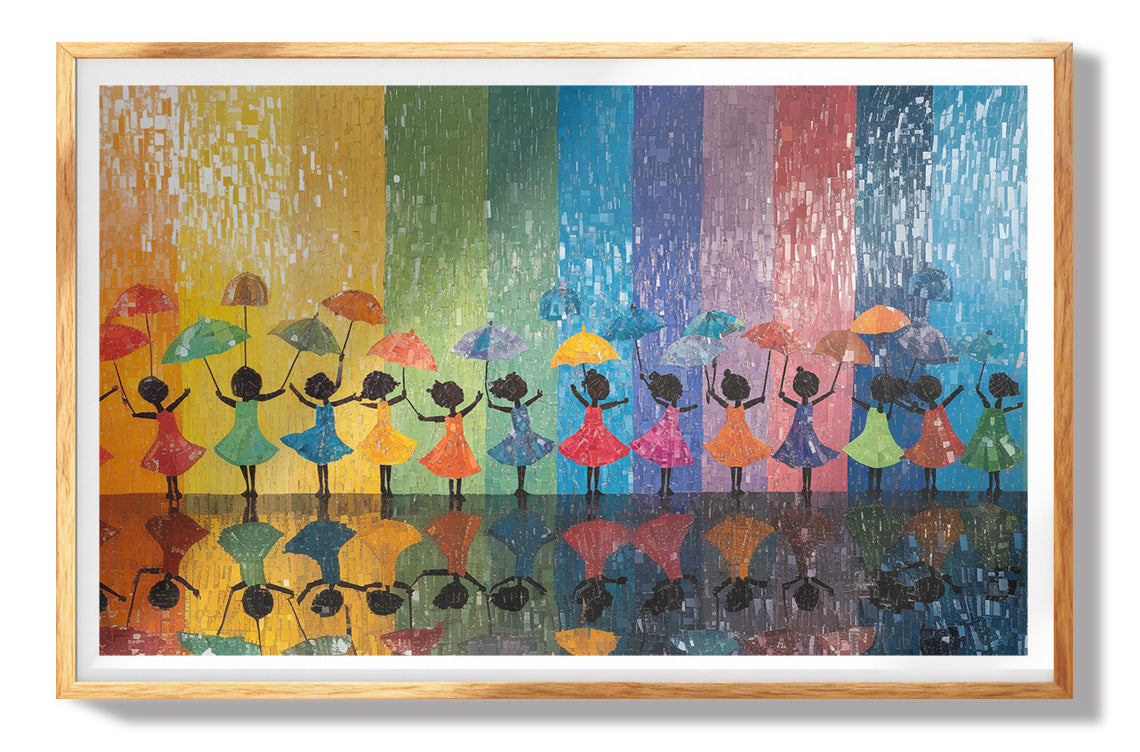 Black Women Dancing Abstract Black woman wall art view 73