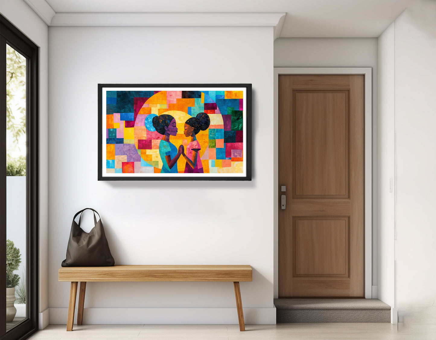 Black Girls Friendship Black children wall art view 71