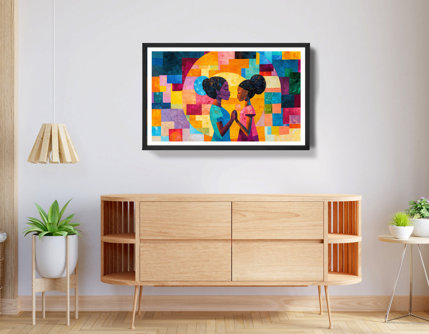 Black Girls Friendship Black children wall art view 68