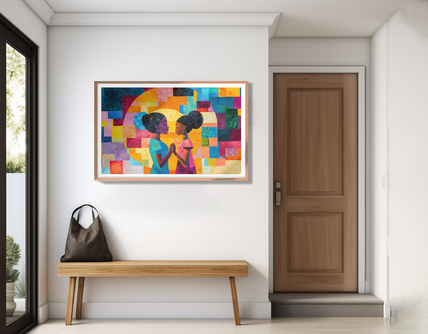 Black Girls Friendship Black children wall art view 83