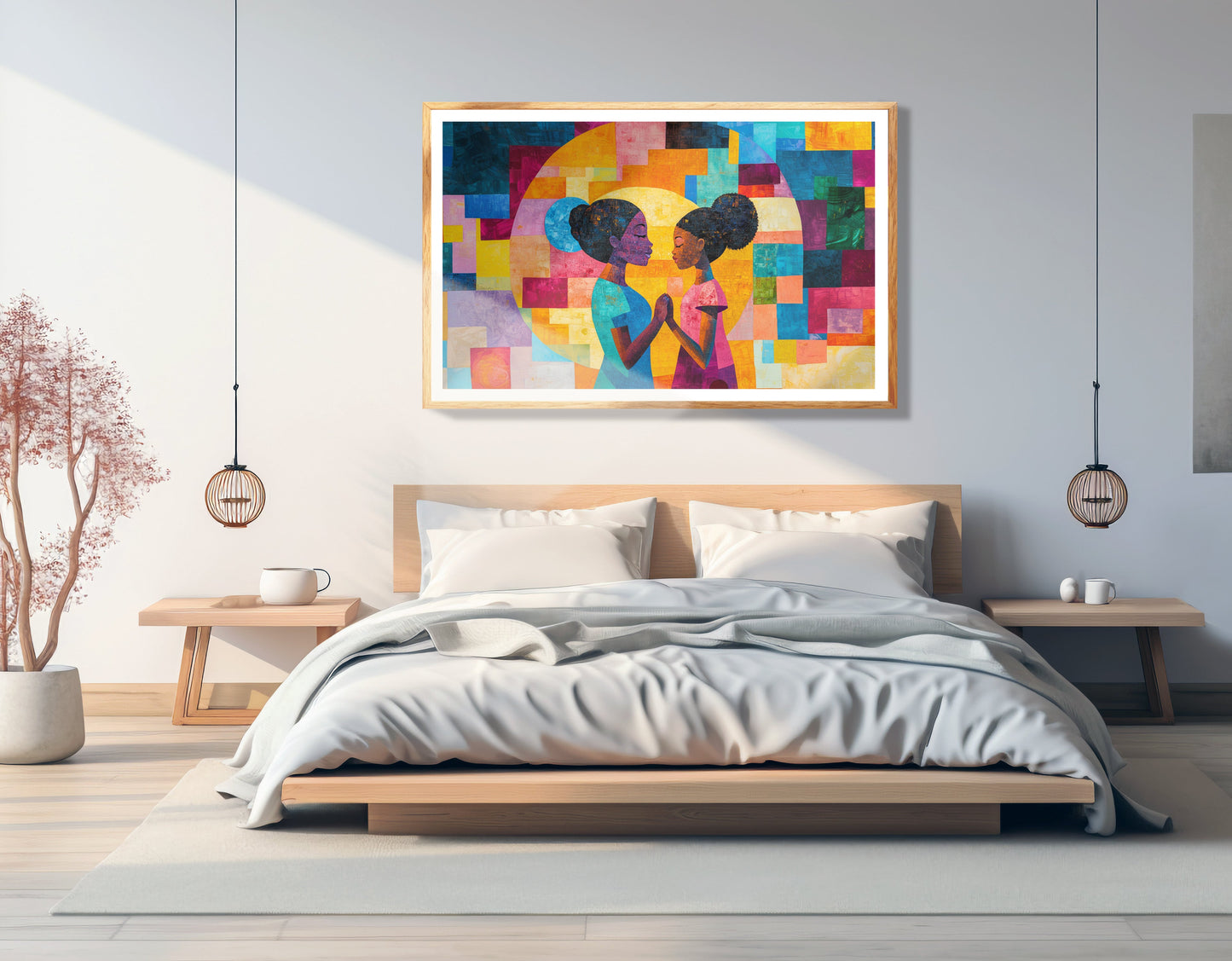 Black Girls Friendship Black children wall art view 75