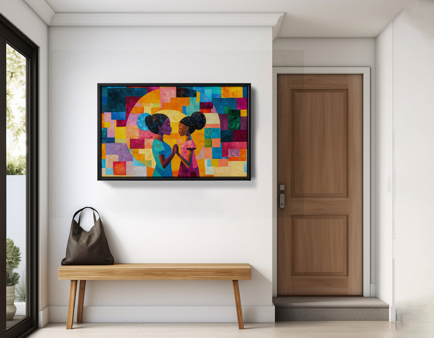 Black Girls Friendship Black children wall art view 29