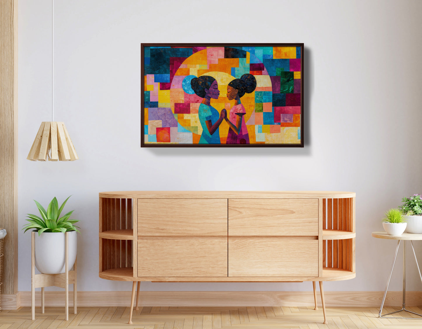 Black Girls Friendship Black children wall art view 32