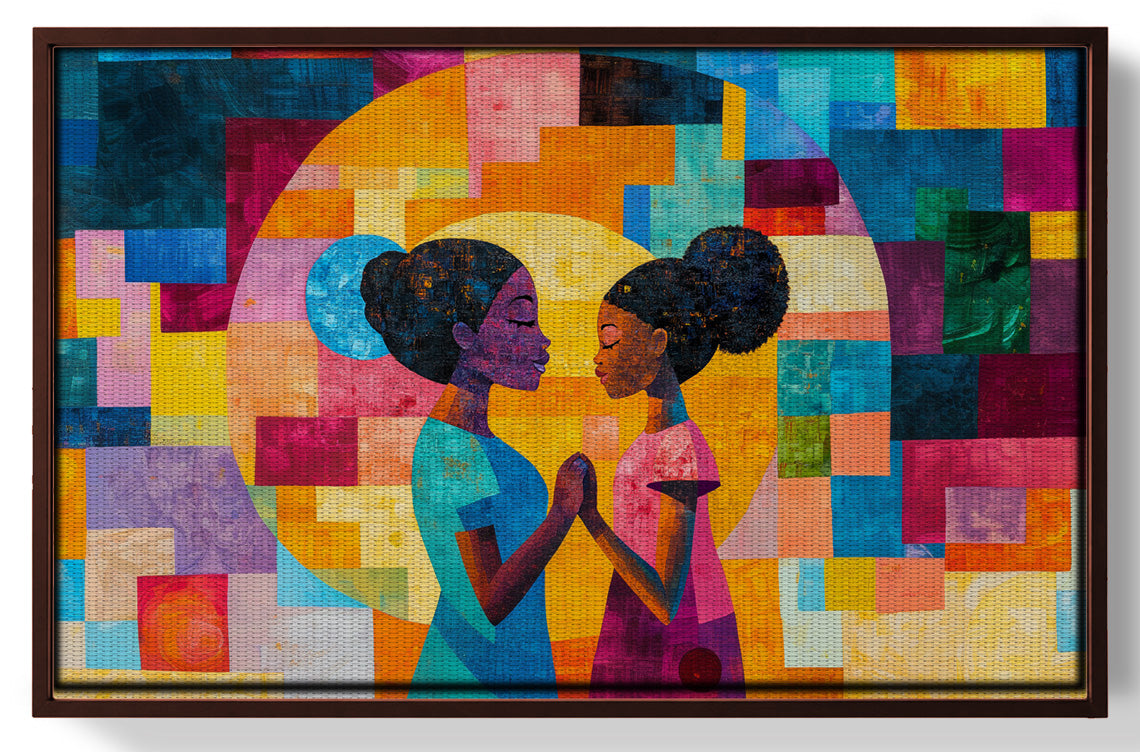Black Girls Friendship Black children wall art view 31