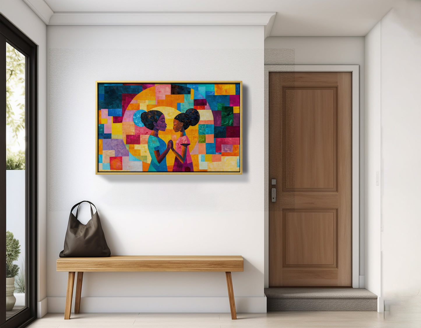 Black Girls Friendship Black children wall art view 41