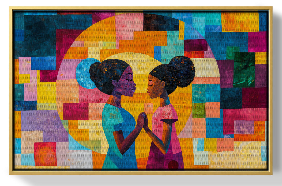 Black Girls Friendship Black children wall art view 37