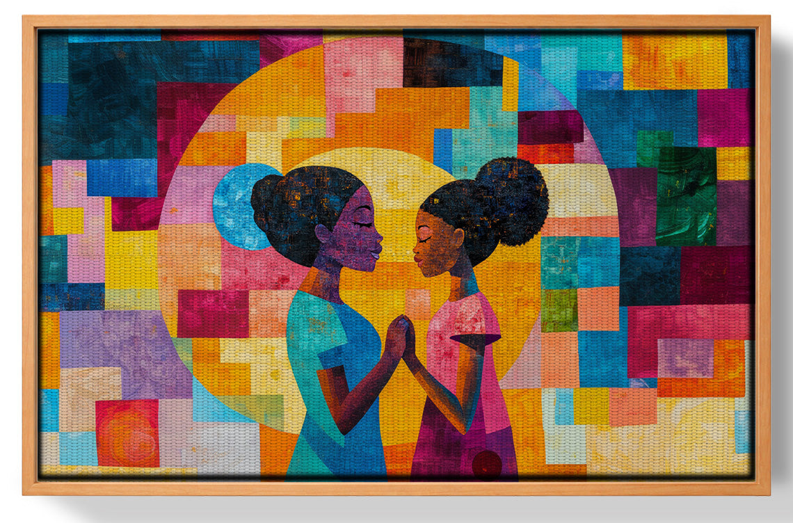Black Girls Friendship Black children wall art view 43