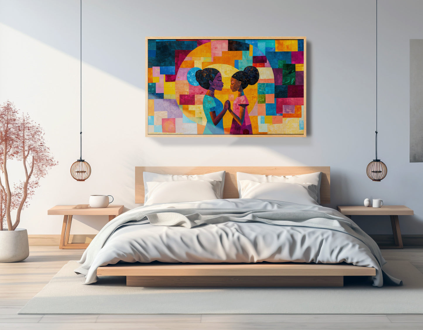 Black Girls Friendship Black children wall art view 51