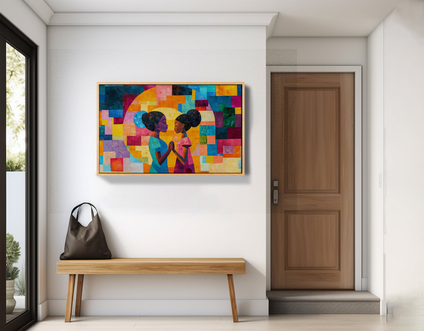Black Girls Friendship Black children wall art view 53
