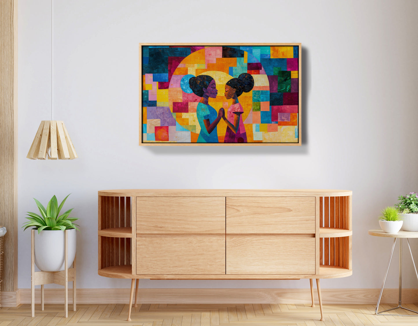 Black Girls Friendship Black children wall art view 50