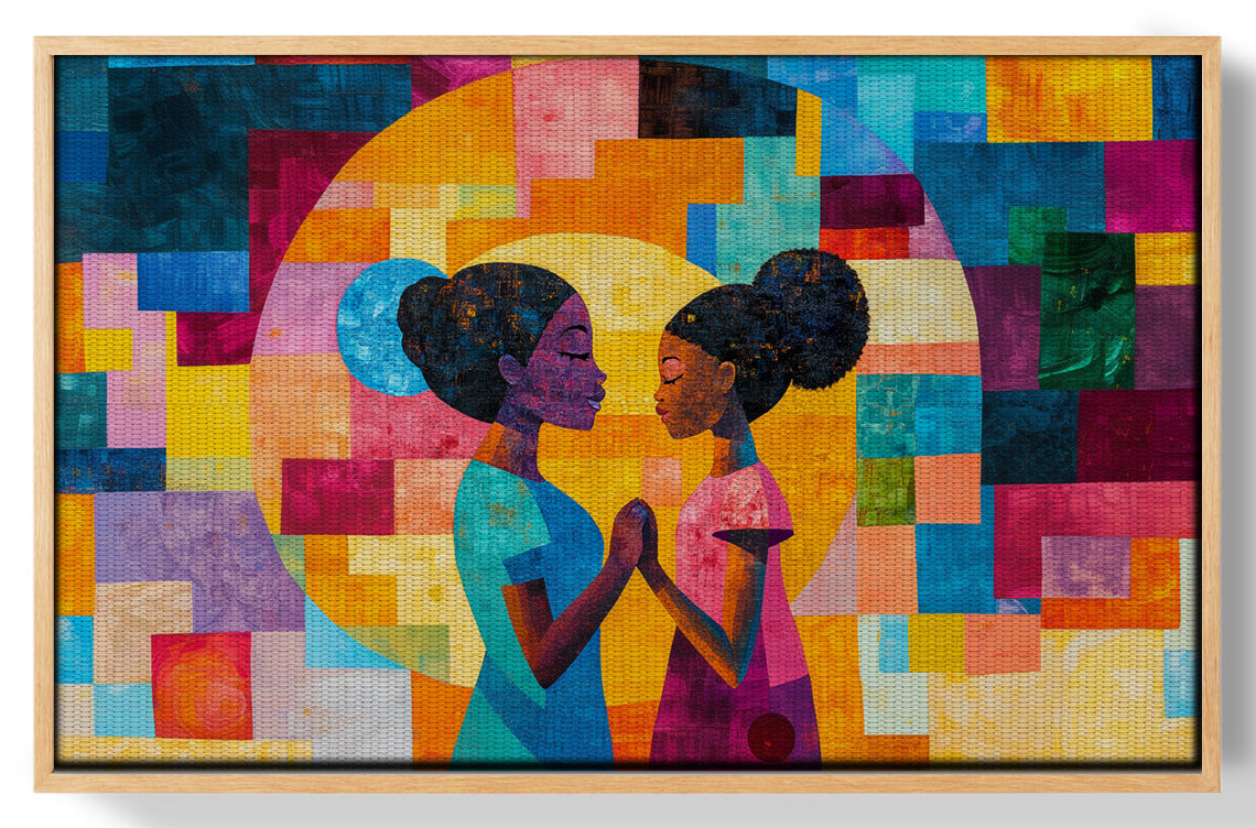 Black Girls Friendship Black children wall art view 49