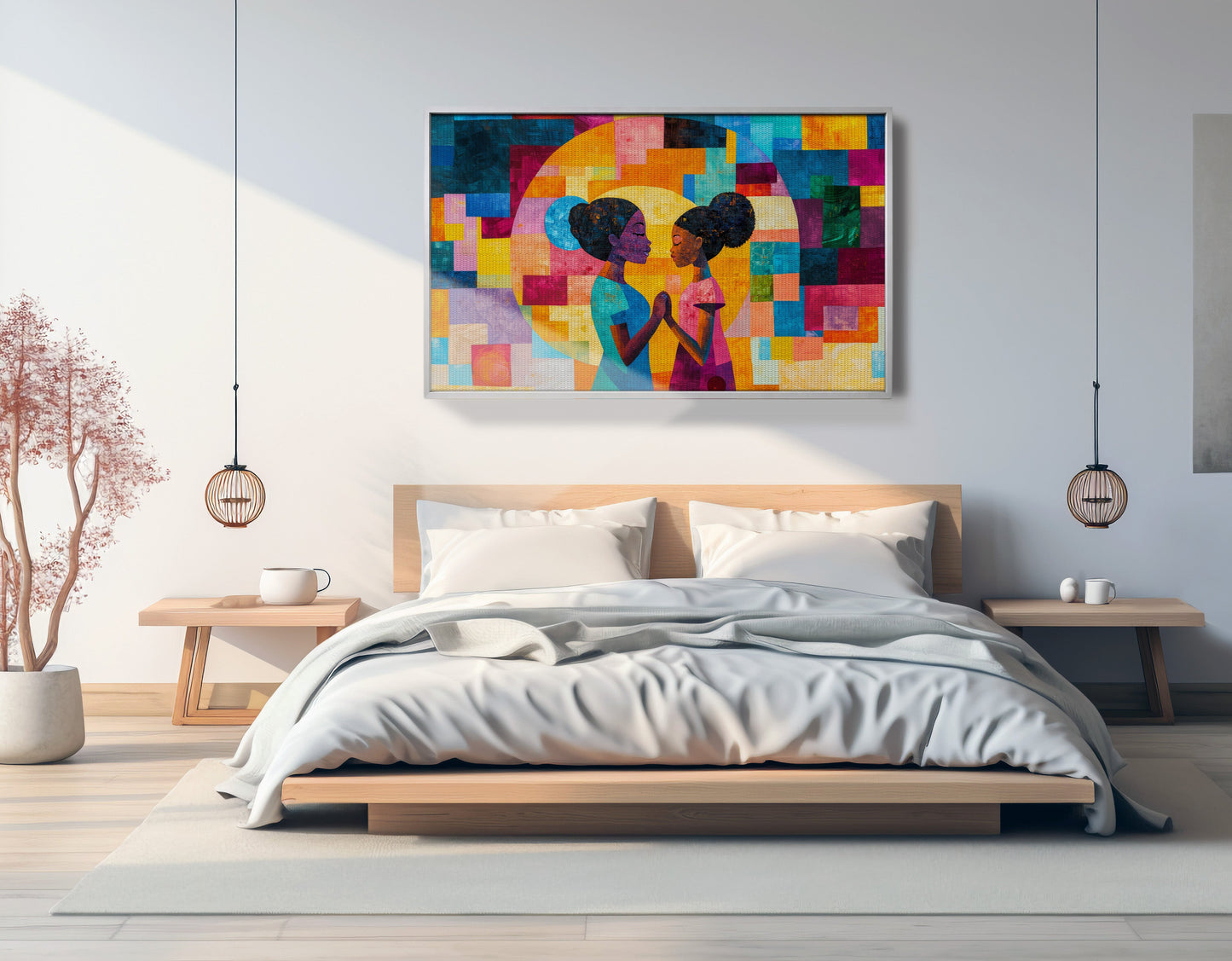Black Girls Friendship Black children wall art view 57