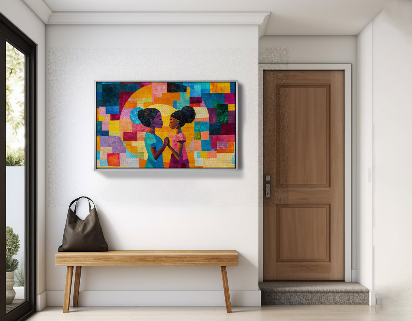 Black Girls Friendship Black children wall art view 59
