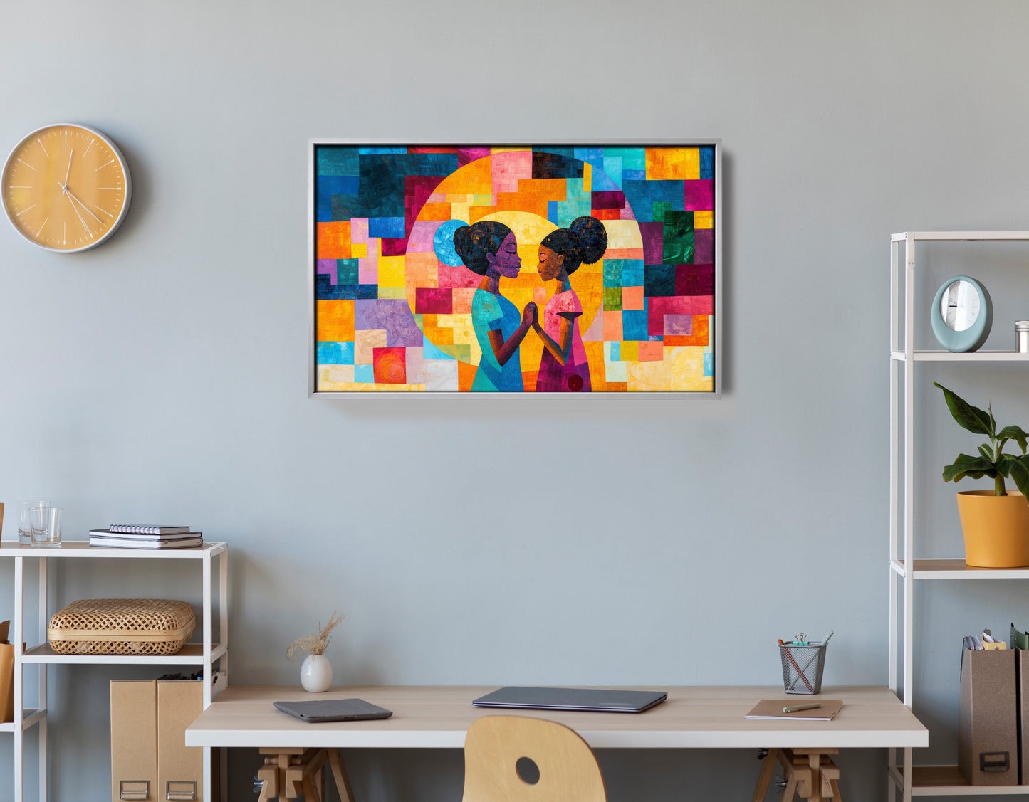 Black Girls Friendship Black children wall art view 60