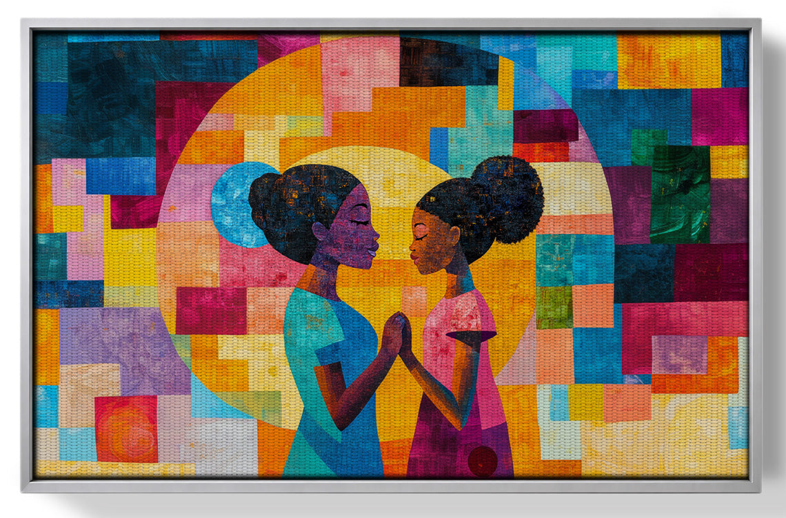 Black Girls Friendship Black children wall art view 55