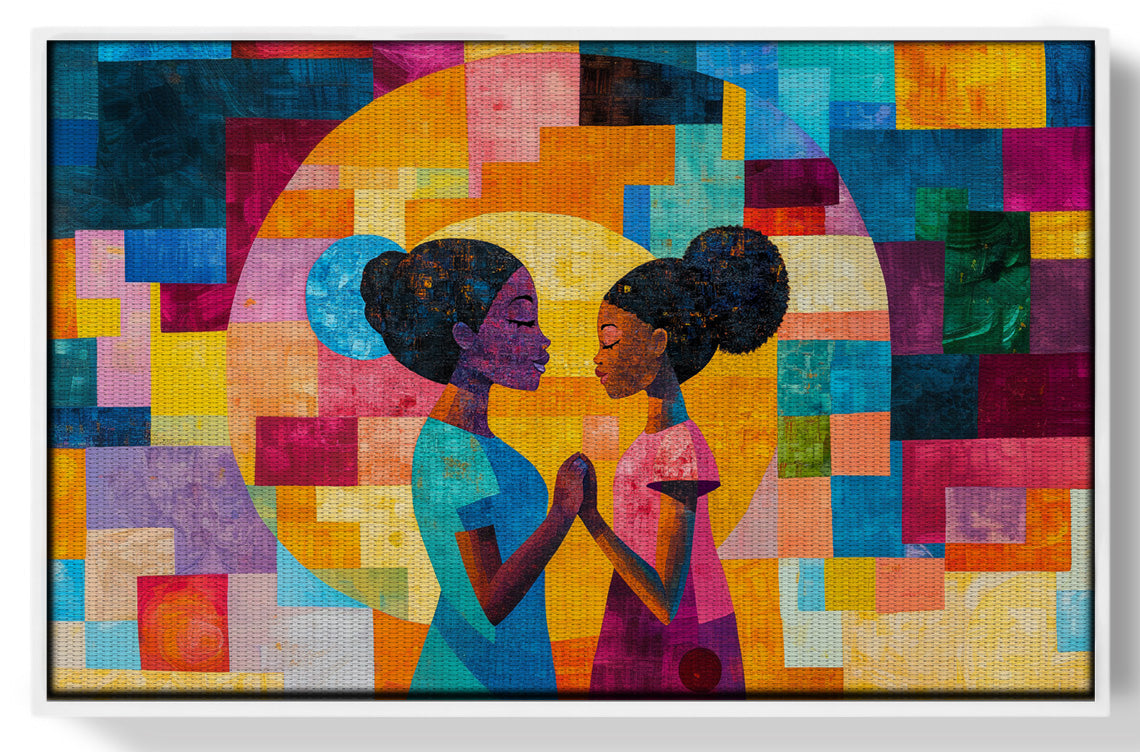 Black Girls Friendship Black children wall art view 61