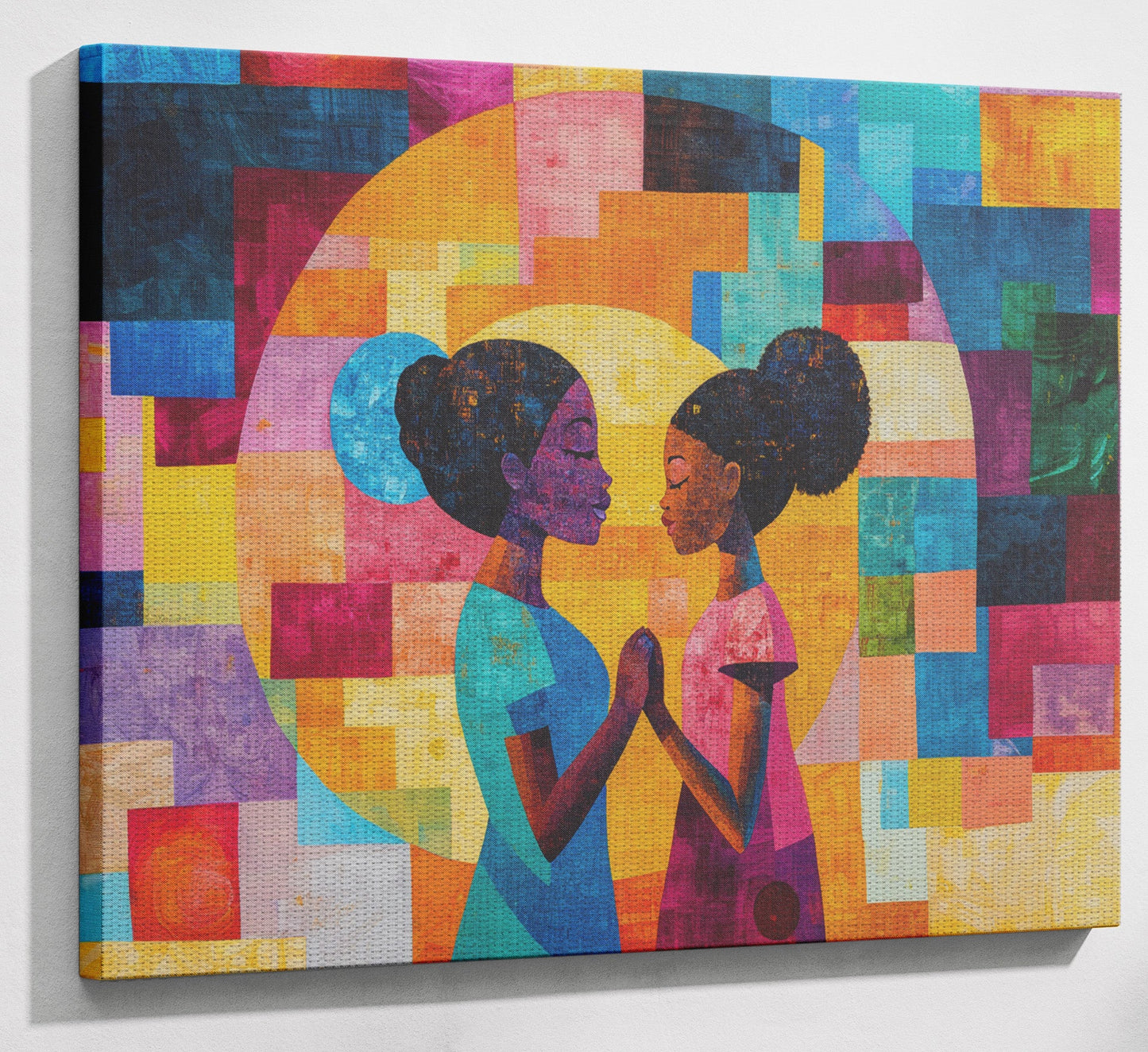 Black Girls Friendship Black children wall art view 13