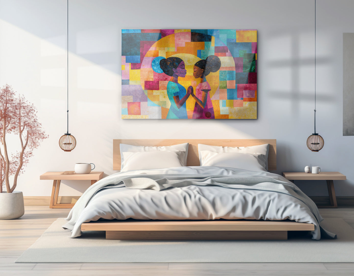 Black Girls Friendship Black children wall art view 21