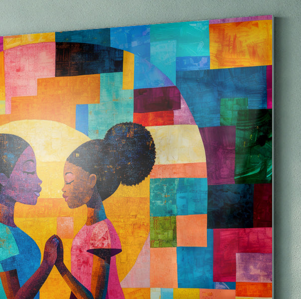 Black Girls Friendship Black children wall art view 22