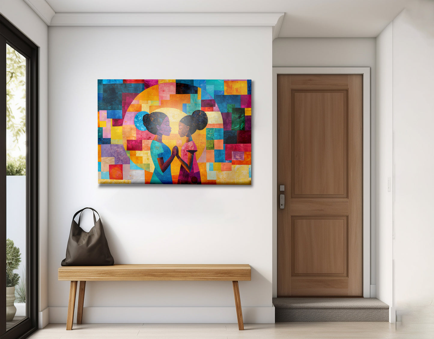 Black Girls Friendship Black children wall art view 23