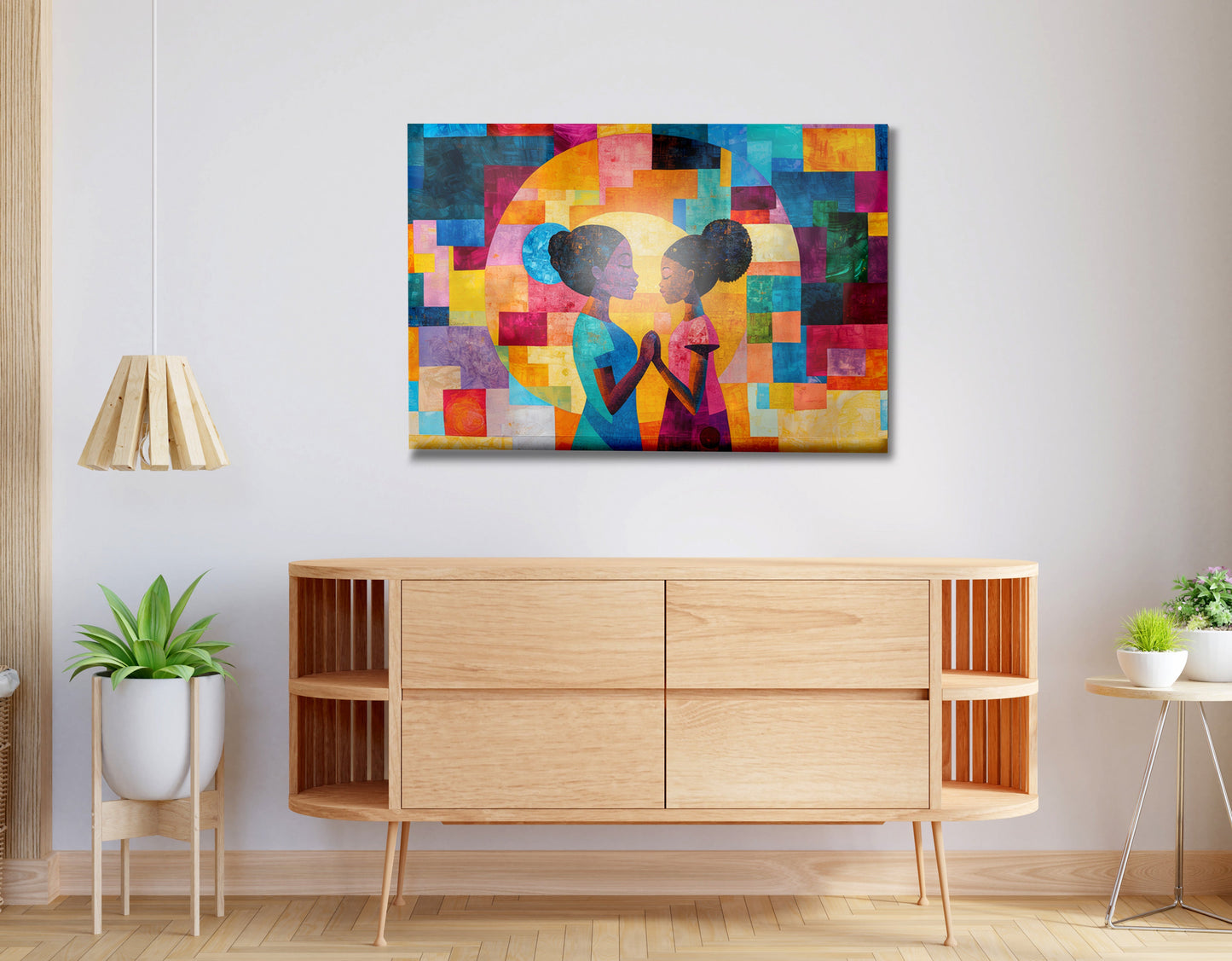 Black Girls Friendship Black children wall art view 20