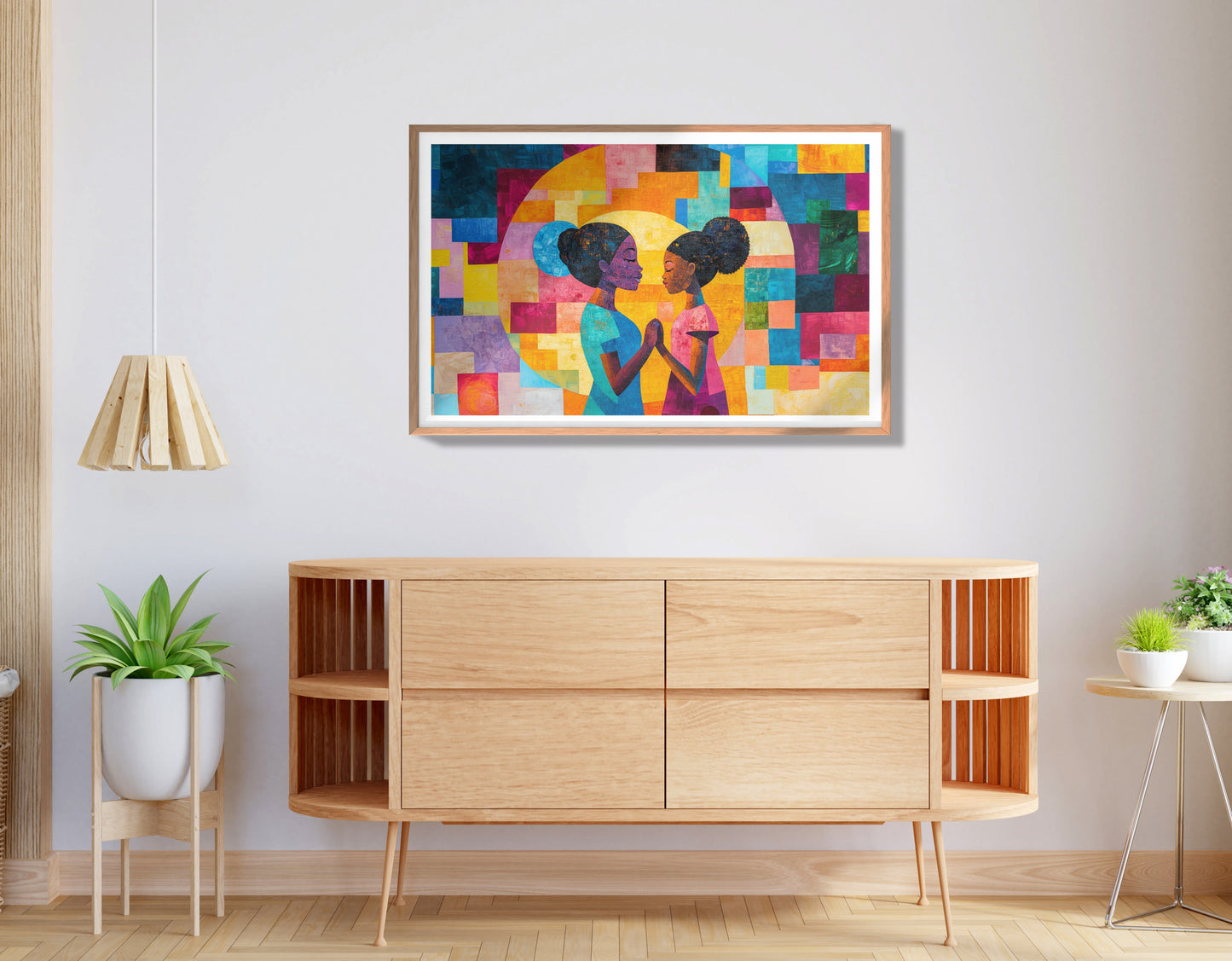 Black Girls Friendship Black children wall art view 80