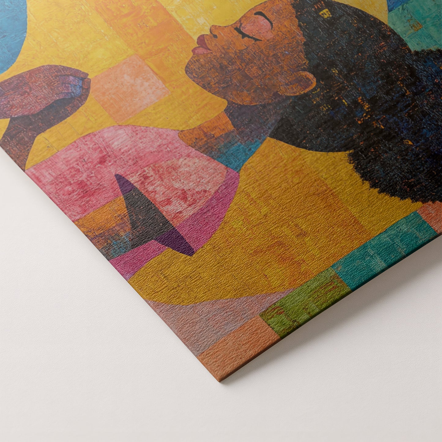 Black Women Prayer Portrait Black woman wall art artwork by MoomZee Artwork