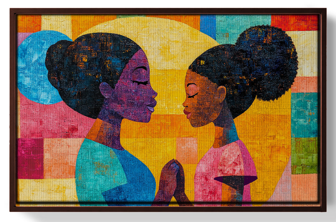 Black Women Prayer Portrait Black woman wall art view 31