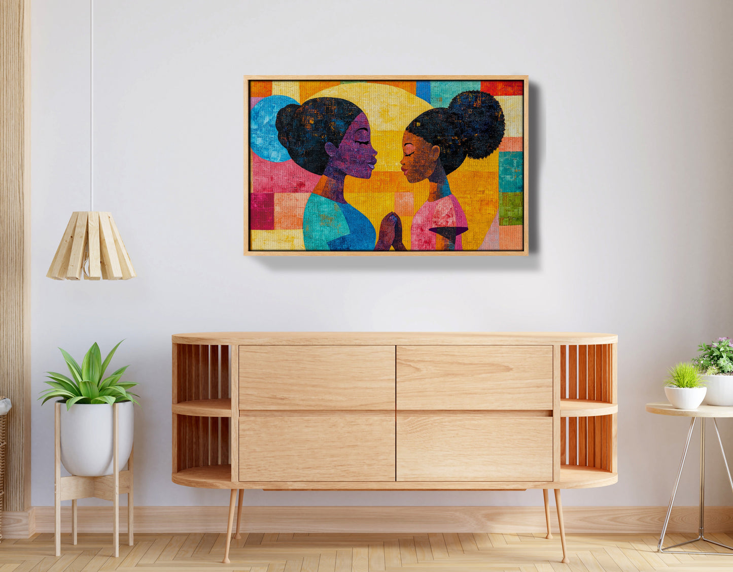 Black Women Prayer Portrait Black woman wall art view 50