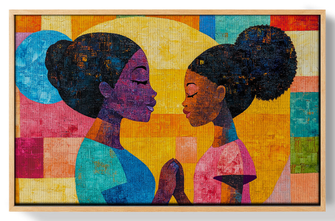 Black Women Prayer Portrait Black woman wall art view 49