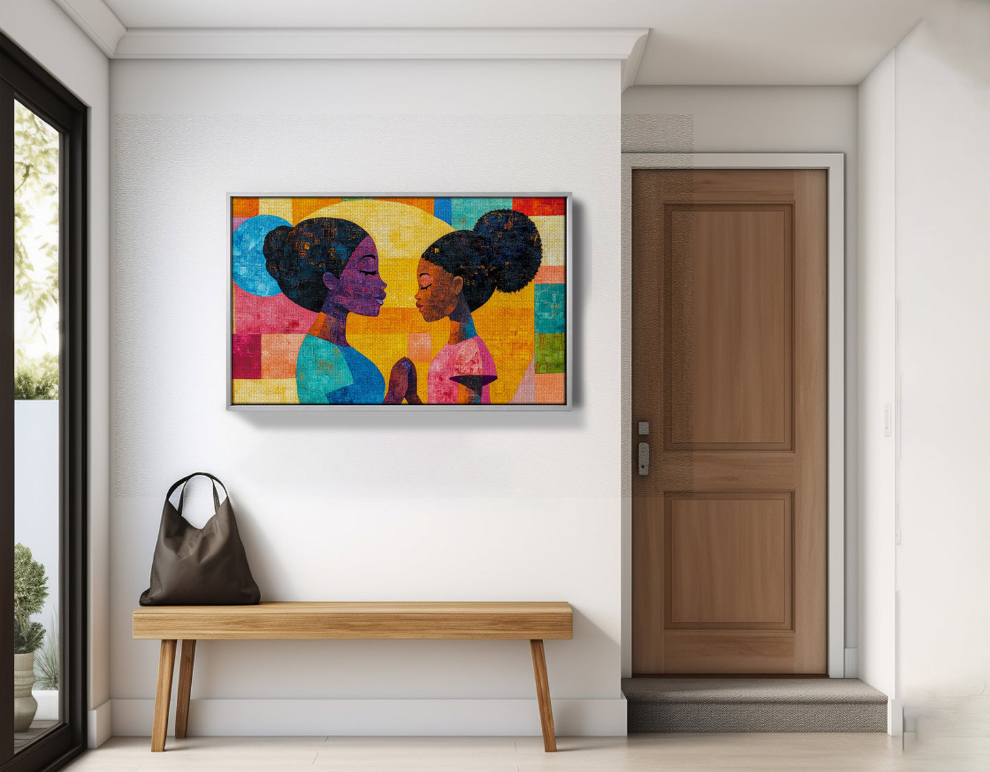 Black Women Prayer Portrait Black woman wall art view 59