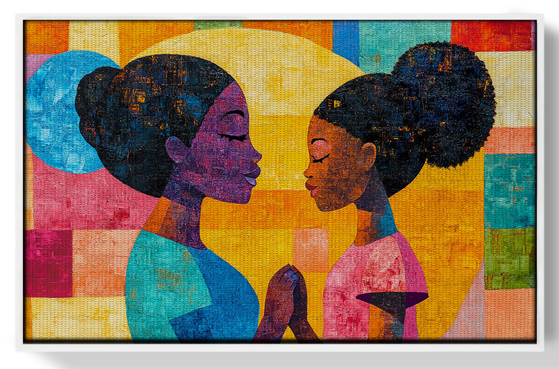 Black Women Prayer Portrait Black woman wall art view 61