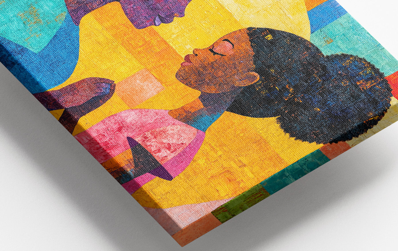 Black Women Prayer Portrait Black woman wall art view 16