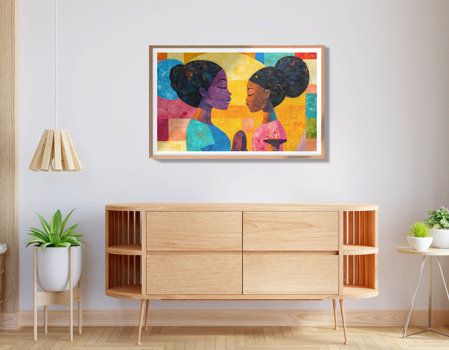 Black Women Prayer Portrait Black woman wall art view 80